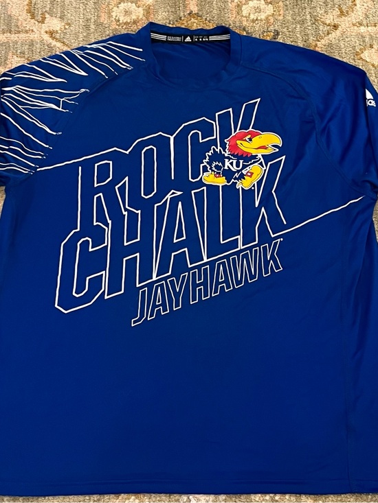 adidas Other - Kansas Jayhawks Adidas Climalite Rock Chalk Long Sleeves Men Size XL Color Blue